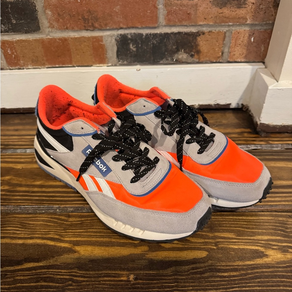 Reebok Orange and Gray Retro Sneakers